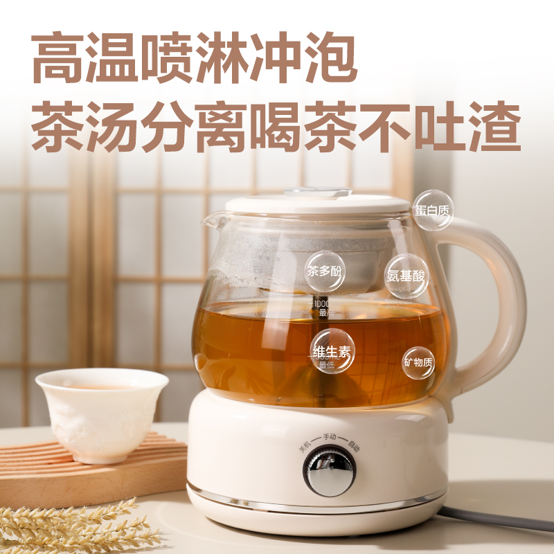 尊龙凯时LL802-1L煮茶器(米白)(台)